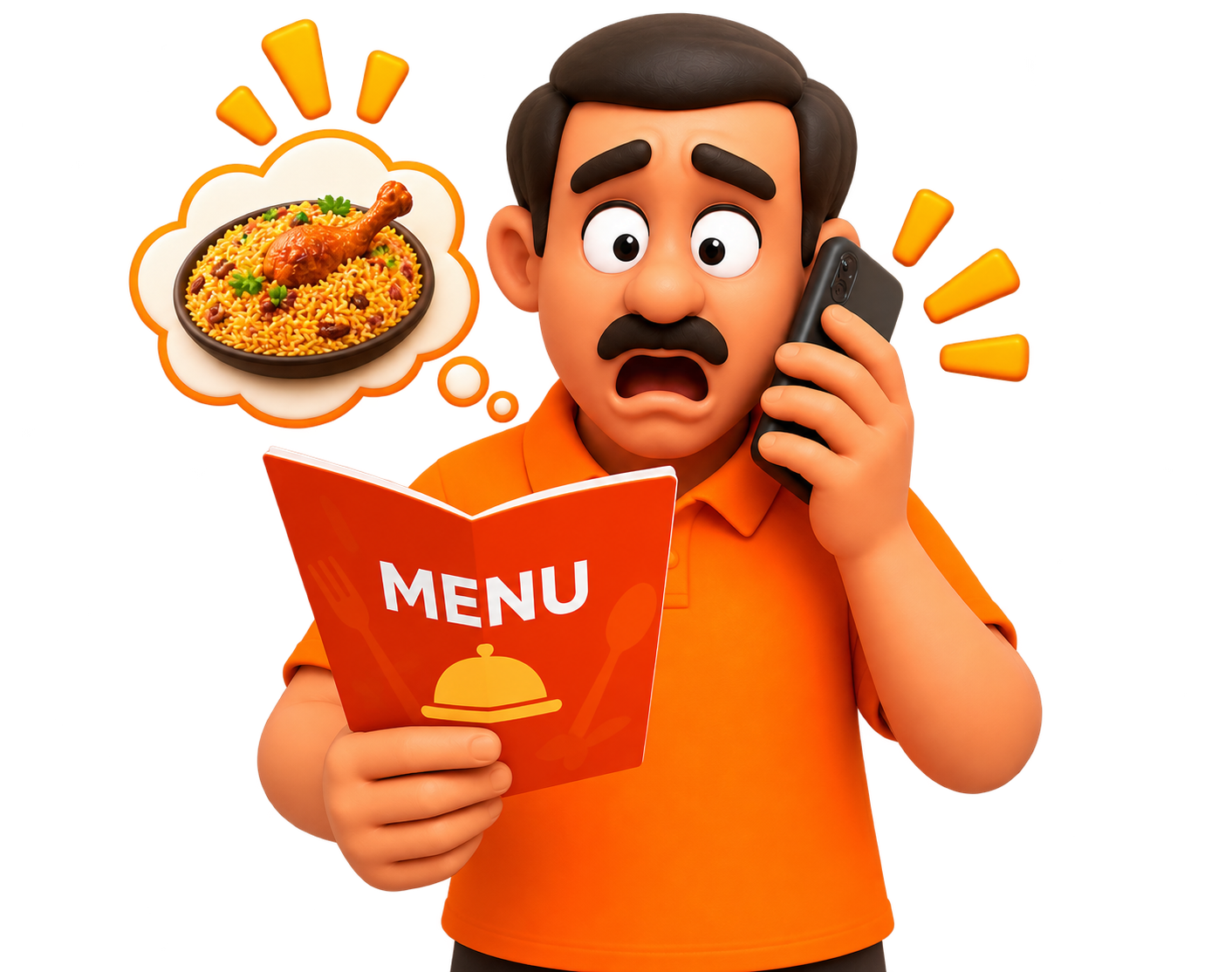 Restaurant menu showing offline prices — same price online with Food Restro